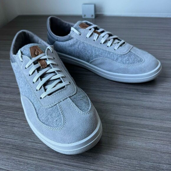 OluKai Men's Pūliki Sneakers Shoes Size 10.5 $140 in Poi/Charcoal - Picture 5 of 10
